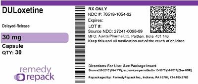 MM3 - DULoxetine 30mg 70518 1054 02